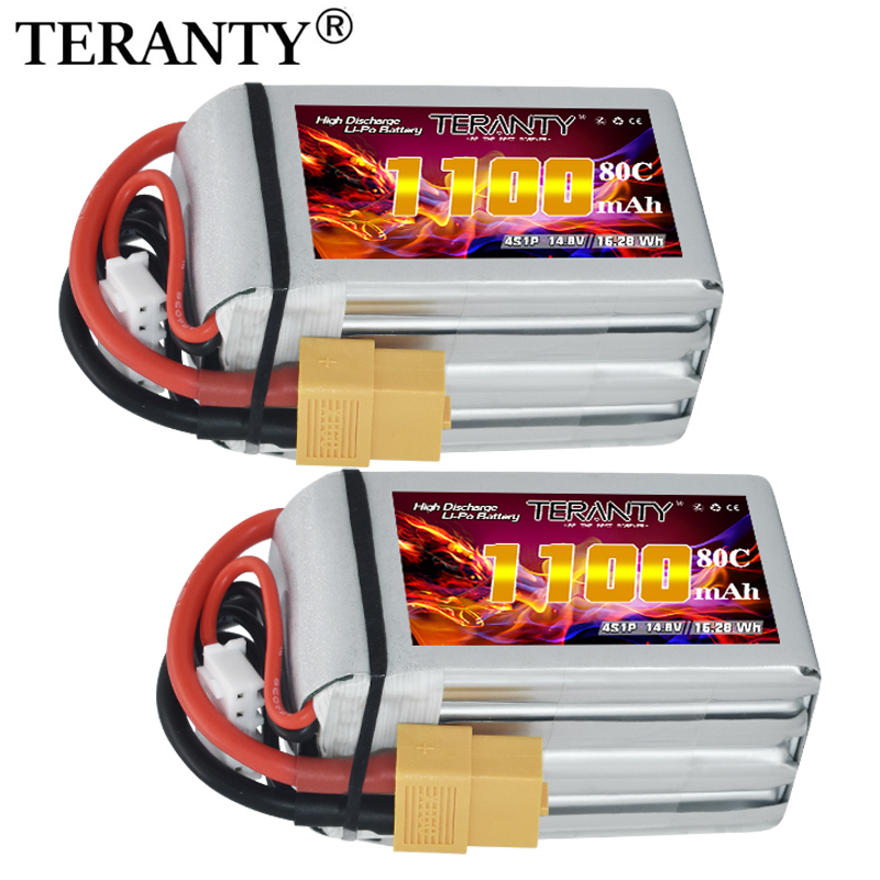 Drone Carrera Rc - TERANTY 4S 1100mAh 80C/160C Lipo Battery