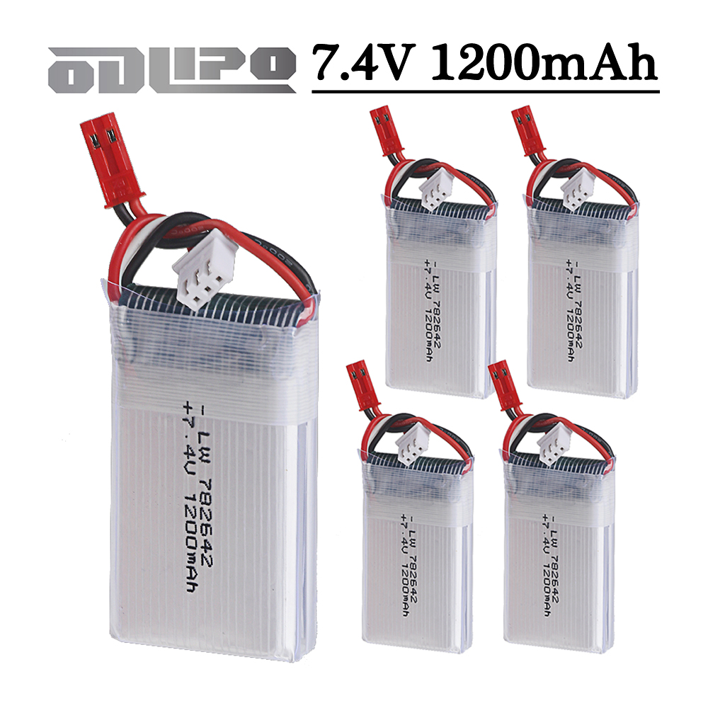 Drone Mjx Rc - 7.4v 1200mah Lipo Battery with JST