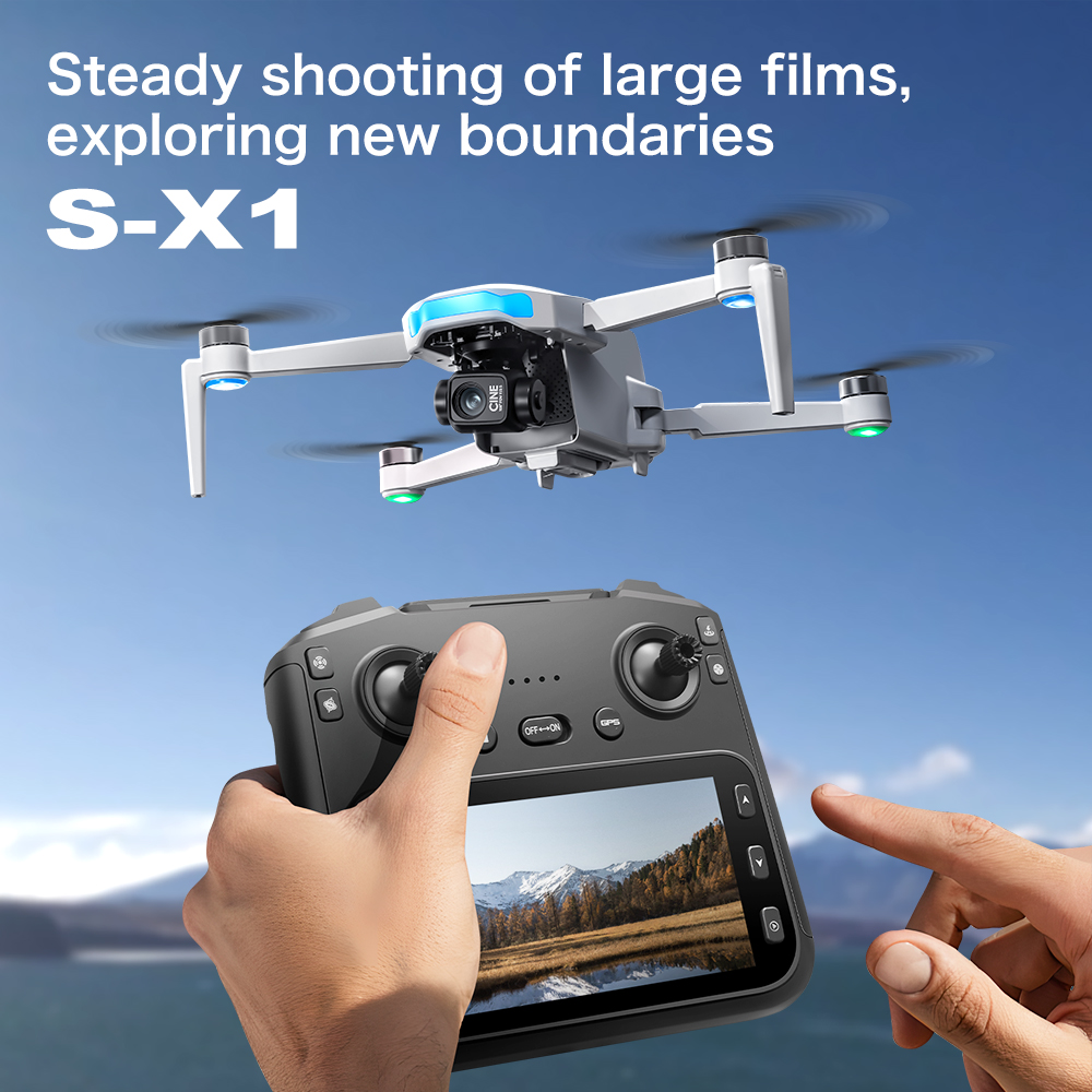 Original S-X1 GPS Drone 8KHD p - Drone X1 Rc ulasan dan harga