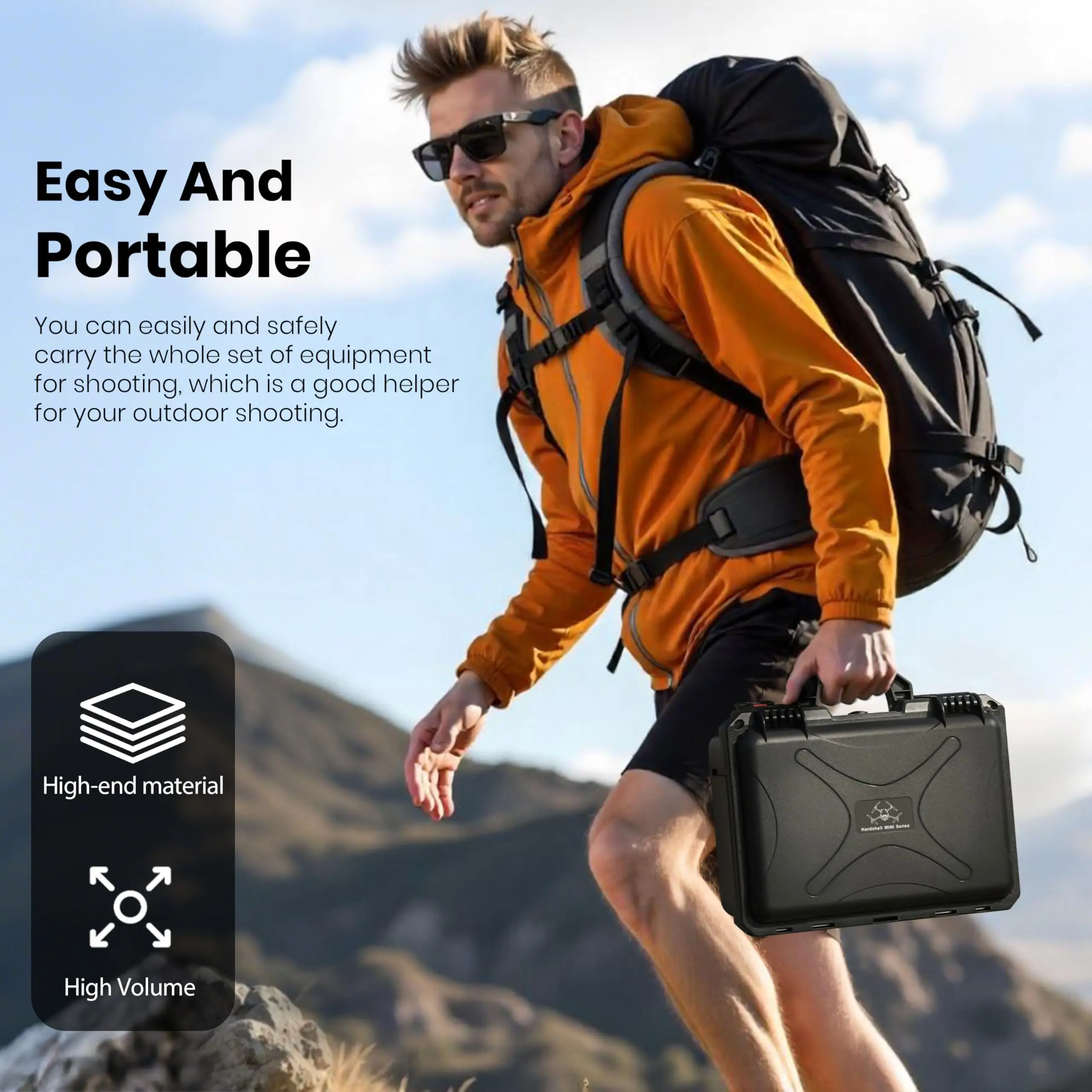 Waterproof Hard Carrying Case  - Drone Dji Rc Mini 3 ulasan dan harga