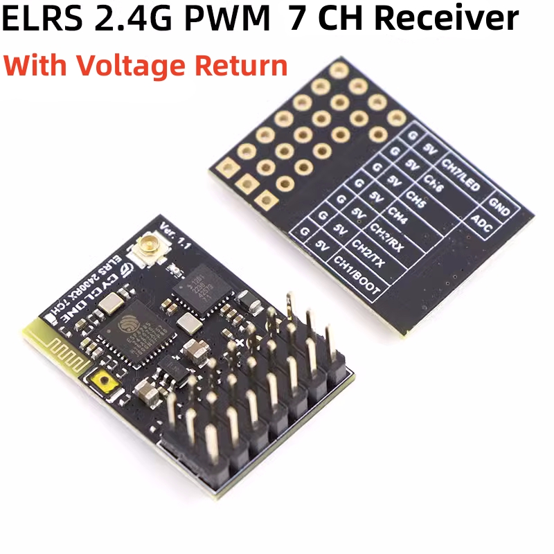 ELRS 2.4G PWM 7CH 6CH CRSF Rec - Drone Rc Quadcopter Controller ulasan dan harga