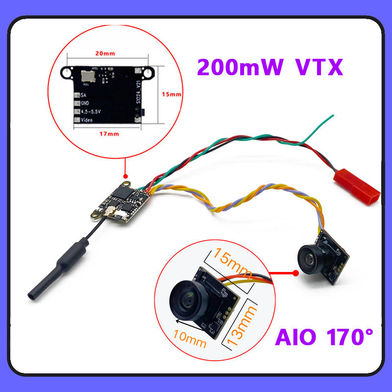 SLONWAKE 5.8G 1200TVL FPV Came - Drone Rc Airplane ulasan dan harga